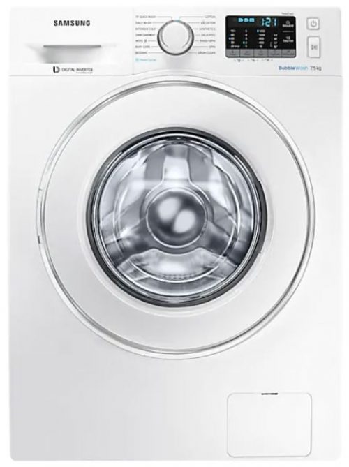 Samsung 8.5kg BubbleWash™ Steam Front Load Washer - WW85J54E0IW